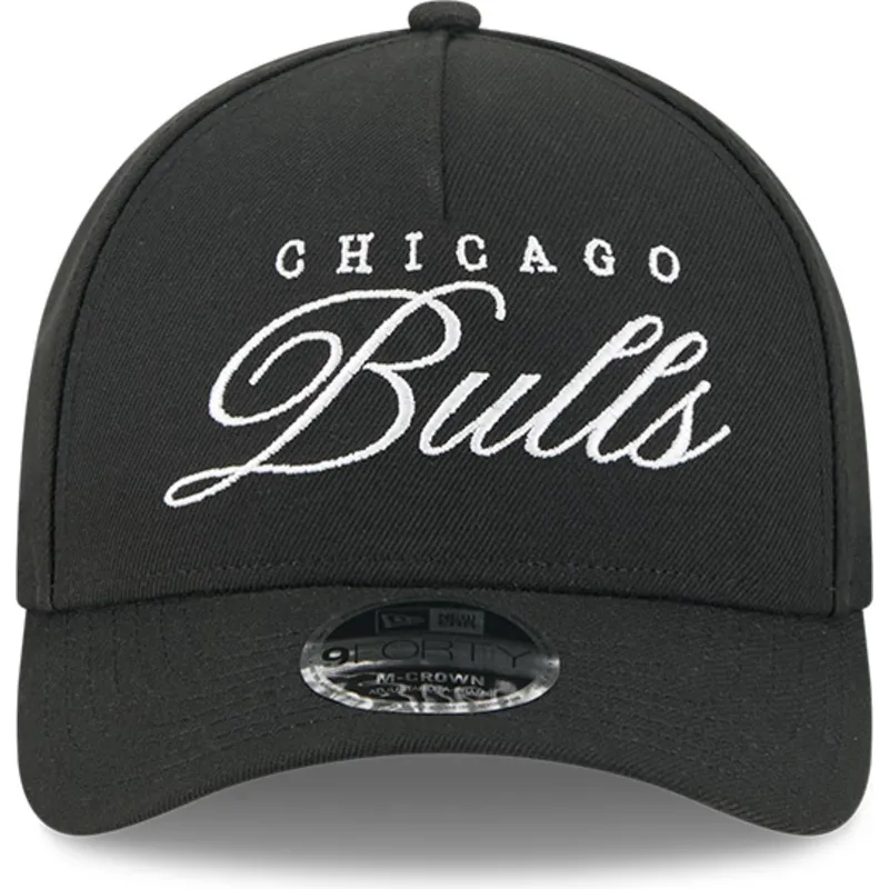 cap-islenkta-black-snapback-9forty-m-crown-draft-2025-chicago-bulls-nba-new-era