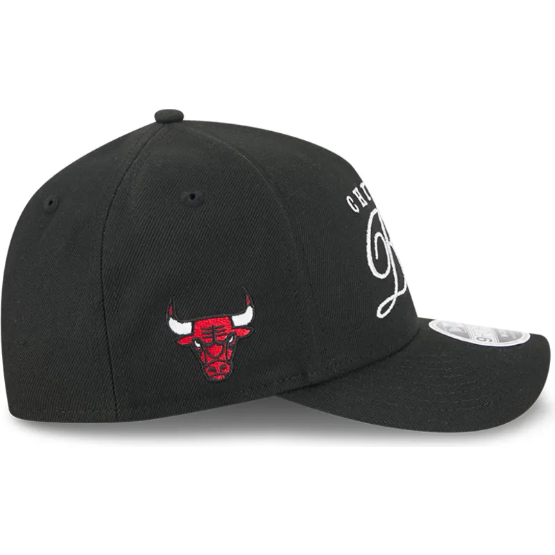 cap-islenkta-black-snapback-9forty-m-crown-draft-2025-chicago-bulls-nba-new-era