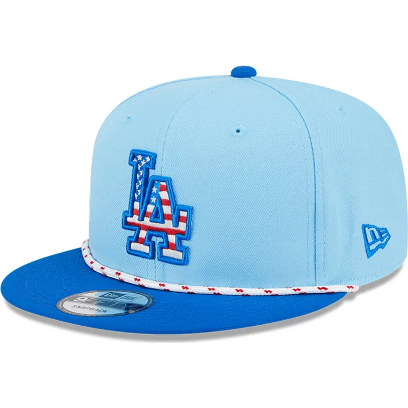 czapka-z-plaskim-daszkiem-niebieska-snapback-9fifty-4th-july-los-angeles-dodgers-mlb-new-era