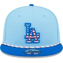new-era-flat-brim-9fifty-4th-july-los-angeles-dodgers-mlb-blue-snapback-cap