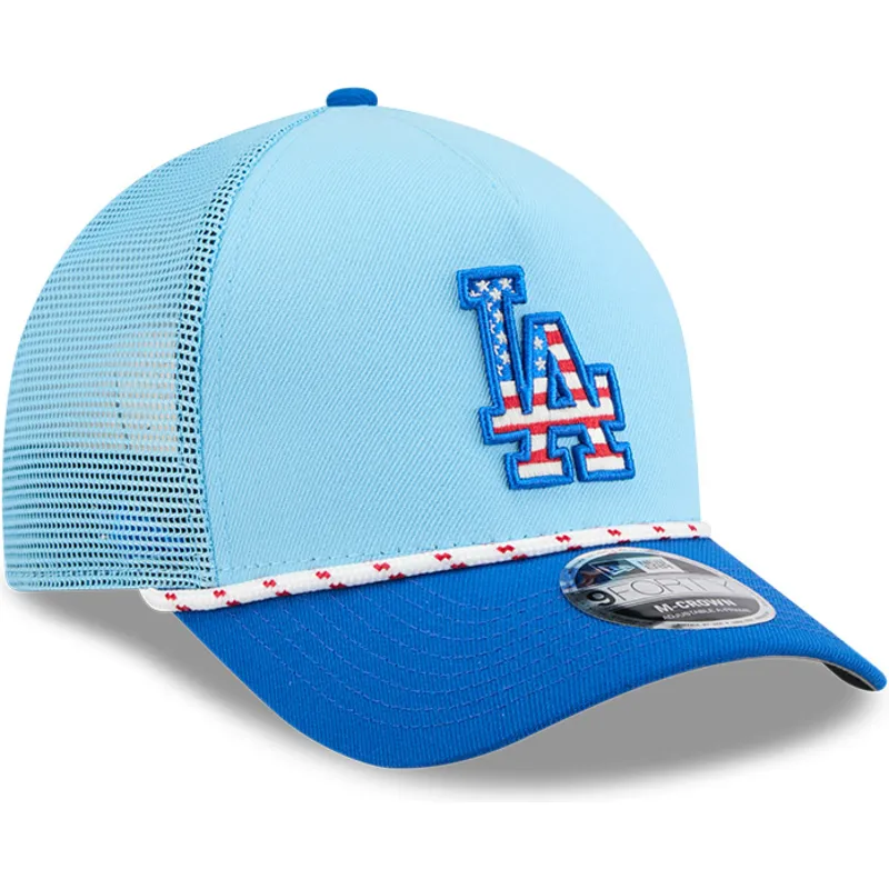 czapka-trucker-niebieska-9forty-m-crown-a-frame-4th-july-los-angeles-dodgers-mlb-new-era