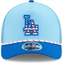 kepure-islenkta-melyna-snapback-9forty-m-crown-a-frame-4th-july-los-angeles-dodgers-mlb-new-era