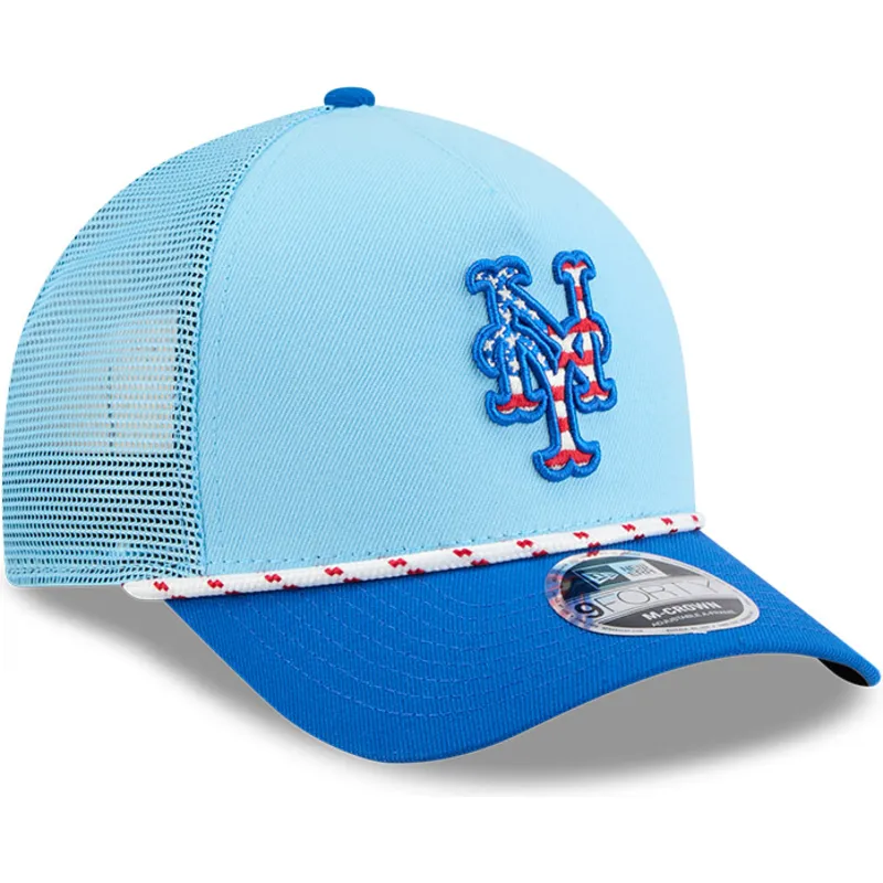 czapka-trucker-niebieska-9forty-m-crown-a-frame-4th-july-new-york-mets-mlb-new-era