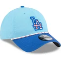 kepure-islenkta-melyna-reguliuojamas-9twenty-4th-july-los-angeles-dodgers-mlb-new-era