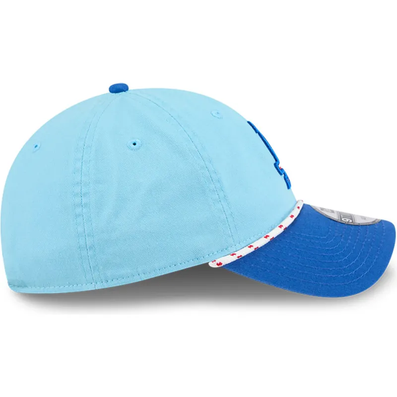 kepure-islenkta-melyna-reguliuojamas-9twenty-4th-july-los-angeles-dodgers-mlb-new-era