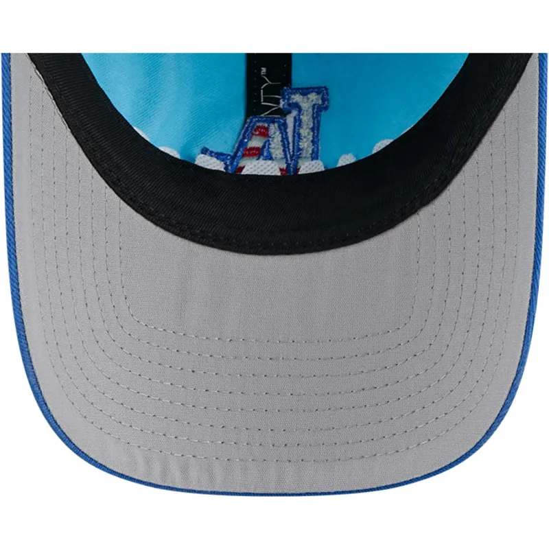 kepure-islenkta-melyna-reguliuojamas-9twenty-4th-july-los-angeles-dodgers-mlb-new-era