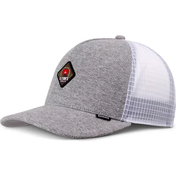 Kepurė išlenkta vilkikas pilka snapback Djinns