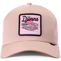 czapka-trucker-bezowo-rozowa-do-nothing-club-hft-dnc-pool-od-djinns