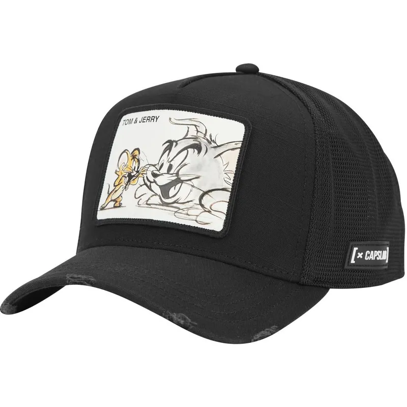 cap-islenkta-black-snapback-tom-and-jerry-looney-tunes-capslab cap-islenkta-black-snapback-tom-and-jerry-looney-tunes-capslab