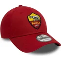 new-era-curved-brim-9forty-core-associazione-sportiva-roma-serie-a-red-adjustable-cap