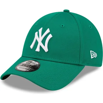 Cap išlenkta green adjustable strap 9FORTY League Essential New York Yankees MLB New Era