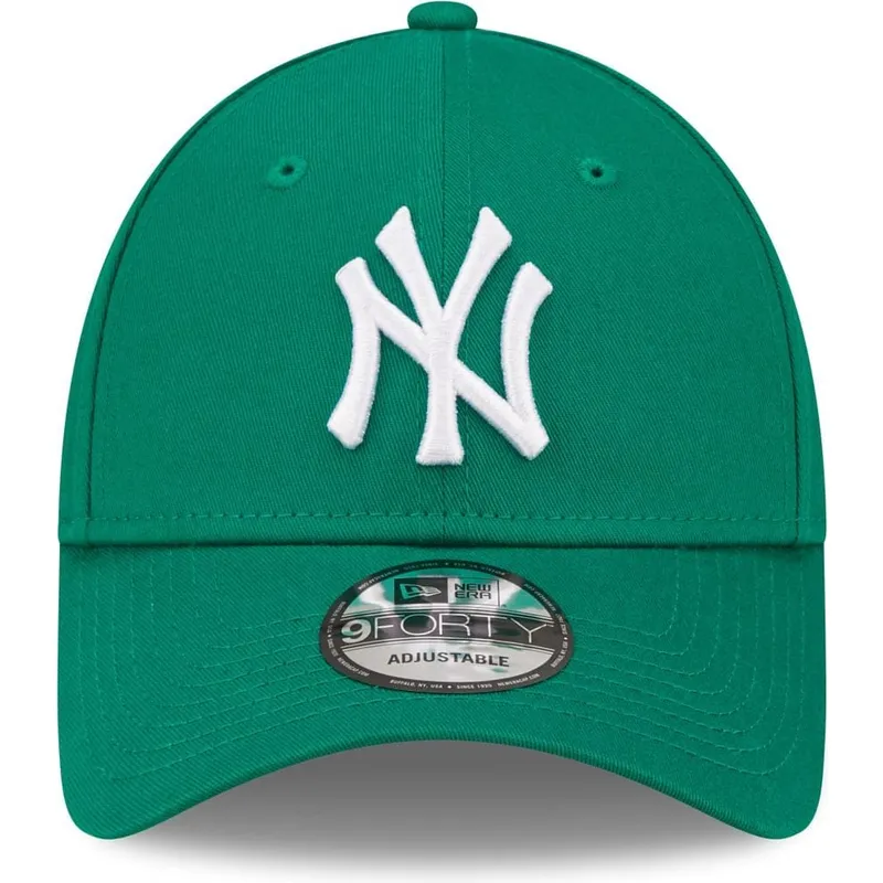 kepure-islenkta-zalia-reguliuojama-juostele-9forty-league-essential-new-york-yankees-mlb-new-era