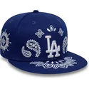 kepure-plokscia-melyna-priglundanti-59fifty-paisley-los-angeles-dodgers-mlb-new-era