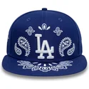 kepure-plokscia-melyna-priglundanti-59fifty-paisley-los-angeles-dodgers-mlb-new-era