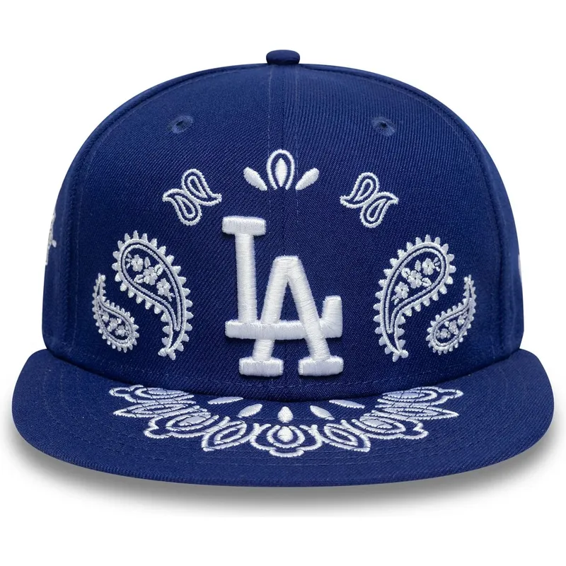 plaska-czapka-niebieska-dopasowana-59fifty-paisley-los-angeles-dodgers-mlb-new-era