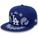 kepure-plokscia-melyna-priglundanti-59fifty-paisley-los-angeles-dodgers-mlb-new-era