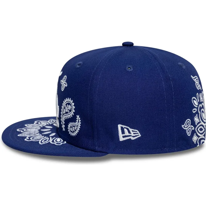 plaska-czapka-niebieska-dopasowana-59fifty-paisley-los-angeles-dodgers-mlb-new-era