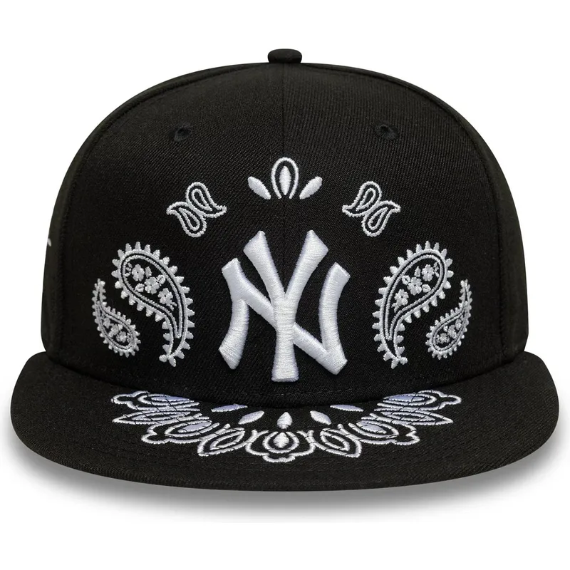 kepure-plokscia-juoda-priglundanti-59fifty-paisley-new-york-yankees-mlb-new-era