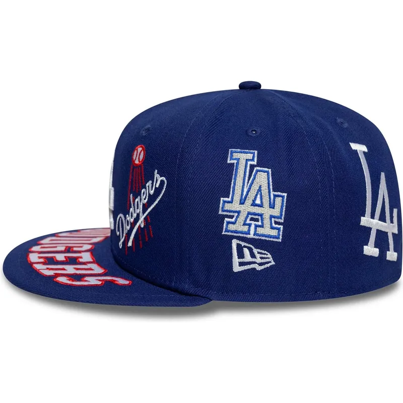 plaska-niebieska-dopasowana-czapka-59fifty-all-over-los-angeles-dodgers-mlb-new-era