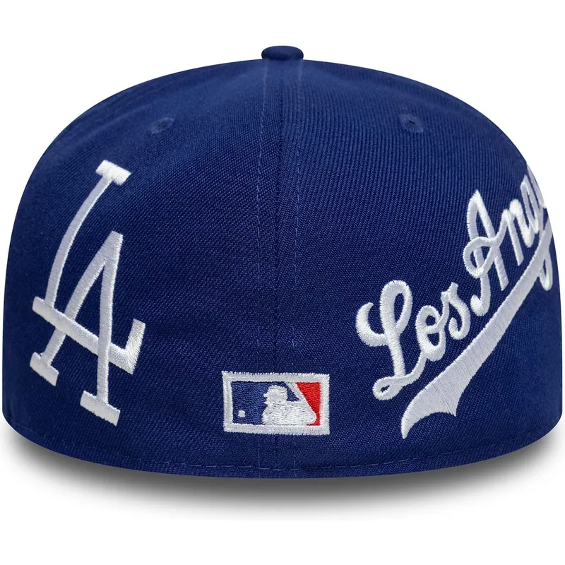 plaska-niebieska-dopasowana-czapka-59fifty-all-over-los-angeles-dodgers-mlb-new-era