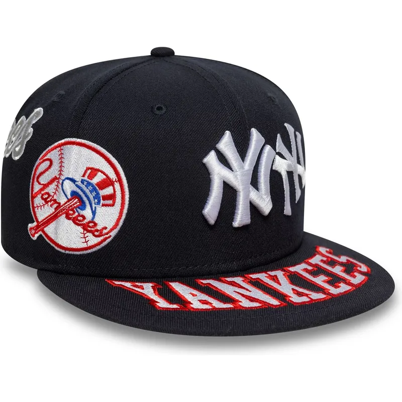 kepure-plokscia-tamsiai-melyna-priglundanti-59fifty-all-over-new-york-yankees-mlb-new-era