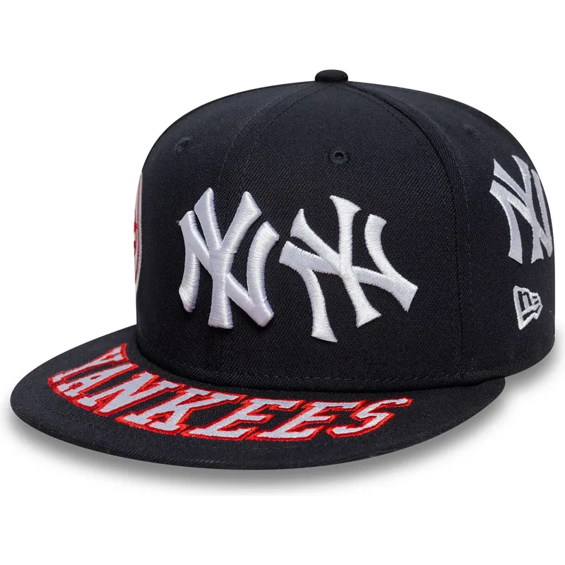 kepure-plokscia-tamsiai-melyna-priglundanti-59fifty-all-over-new-york-yankees-mlb-new-era