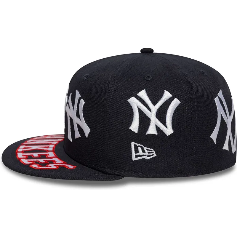 kepure-plokscia-tamsiai-melyna-priglundanti-59fifty-all-over-new-york-yankees-mlb-new-era