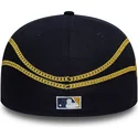 kepure-plokscia-tamsiai-melyna-priglundanti-59fifty-chain-wrap-new-york-yankees-mlb-new-era