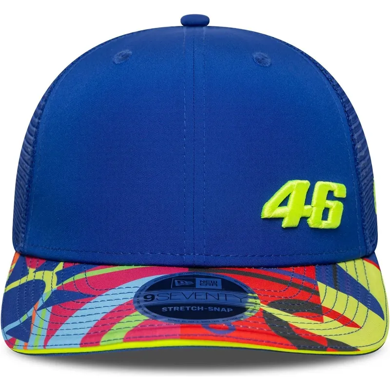 kepure-islenkta-melyna-snapback-9seventy-stretch-snap-lifestyle-valentino-rossi-vr46-motogp-new-era