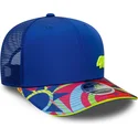 niebieska-zakrzywiona-czapka-snapback-9seventy-stretch-snap-lifestyle-valentino-rossi-vr46-motogp-od-new-era