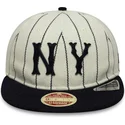 plaska-czapka-bezowo-granatowa-regulowana-9fifty-retro-crown-heritage-new-york-yankees-mlb-new-era