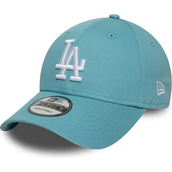 Regulowana jasnoniebieska czapka z zakrzywionym daszkiem 9FORTY League Essential Los Angeles Dodgers MLB marki New Era