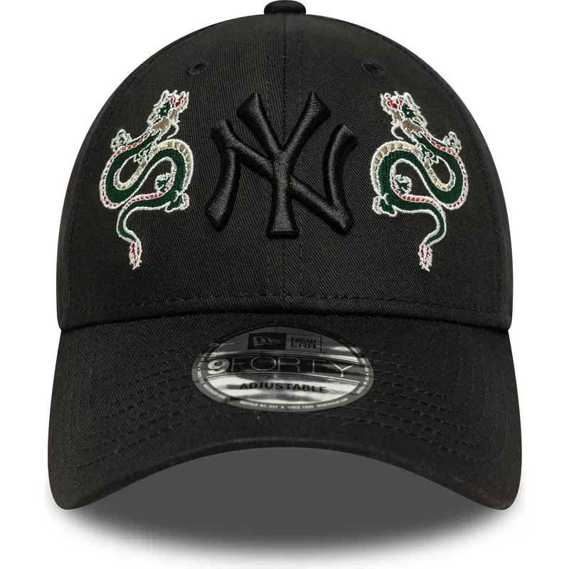 czarna-regulowana-czapka-z-zakrzywionym-daszkiem-z-czarnym-logo-9forty-icon-dragon-new-york-yankees-mlb-new-era