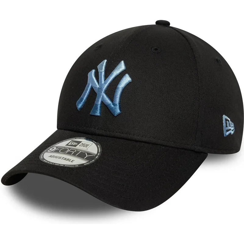kepure-islenkta-juoda-reguliuojamas-9forty-ombre-infill-new-york-yankees-mlb-new-era
