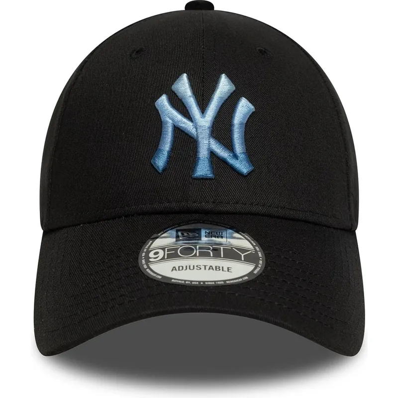 kepure-islenkta-juoda-reguliuojamas-9forty-ombre-infill-new-york-yankees-mlb-new-era
