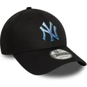 kepure-islenkta-juoda-reguliuojamas-9forty-ombre-infill-new-york-yankees-mlb-new-era