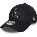 kepure-islenkta-tamsiai-melyna-reguliuojamas-9forty-team-outline-los-angeles-dodgers-mlb-new-era