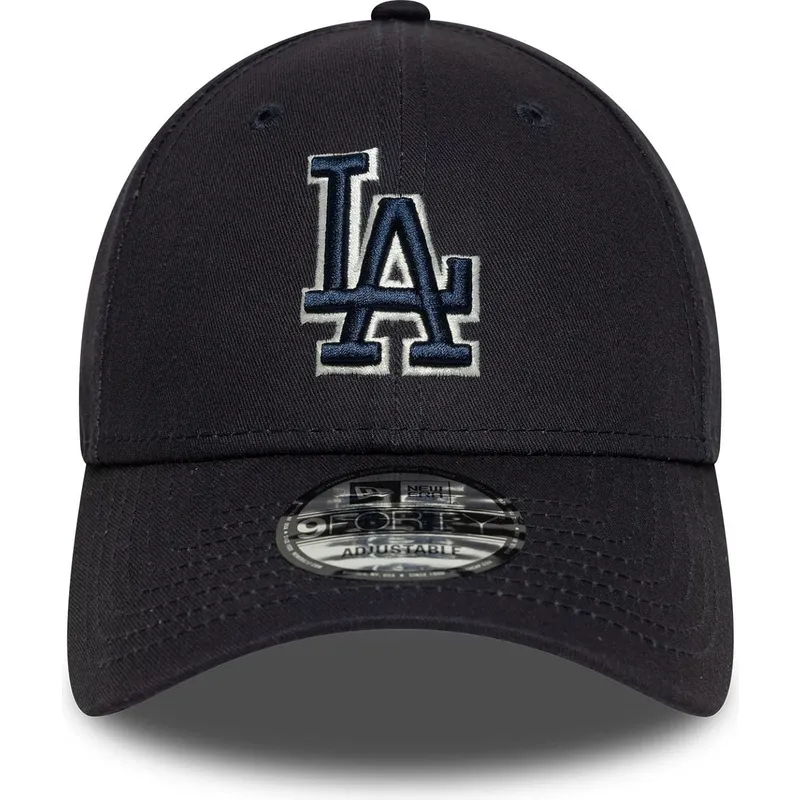 kepure-islenkta-tamsiai-melyna-reguliuojamas-9forty-team-outline-los-angeles-dodgers-mlb-new-era
