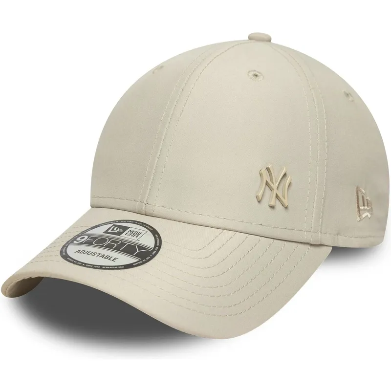 bezowa-regulowana-czapka-z-zakrzywionym-daszkiem-z-bezowym-logo-9forty-tonal-flawless-new-york-yankees-mlb-new-era