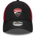 kepure-islenkta-juoda-reguliuojamas-9forty-ducati-motor-motogp-new-era