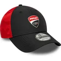 kepure-islenkta-juoda-reguliuojamas-9forty-ducati-motor-motogp-new-era