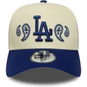 czapka-z-daszkiem-bezowo-niebieska-snapback-a-frame-paisley-los-angeles-dodgers-mlb-new-era