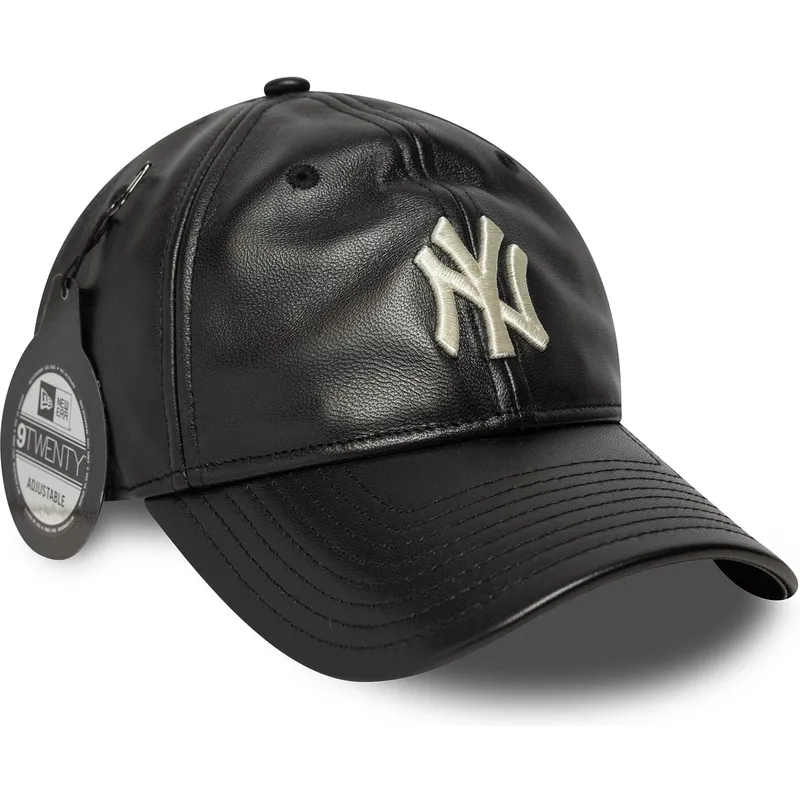 czapka-z-daszkiem-czarna-regulowana-9twenty-leather-new-york-yankees-mlb-new-era