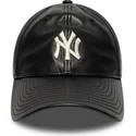 czapka-z-daszkiem-czarna-regulowana-9twenty-leather-new-york-yankees-mlb-new-era