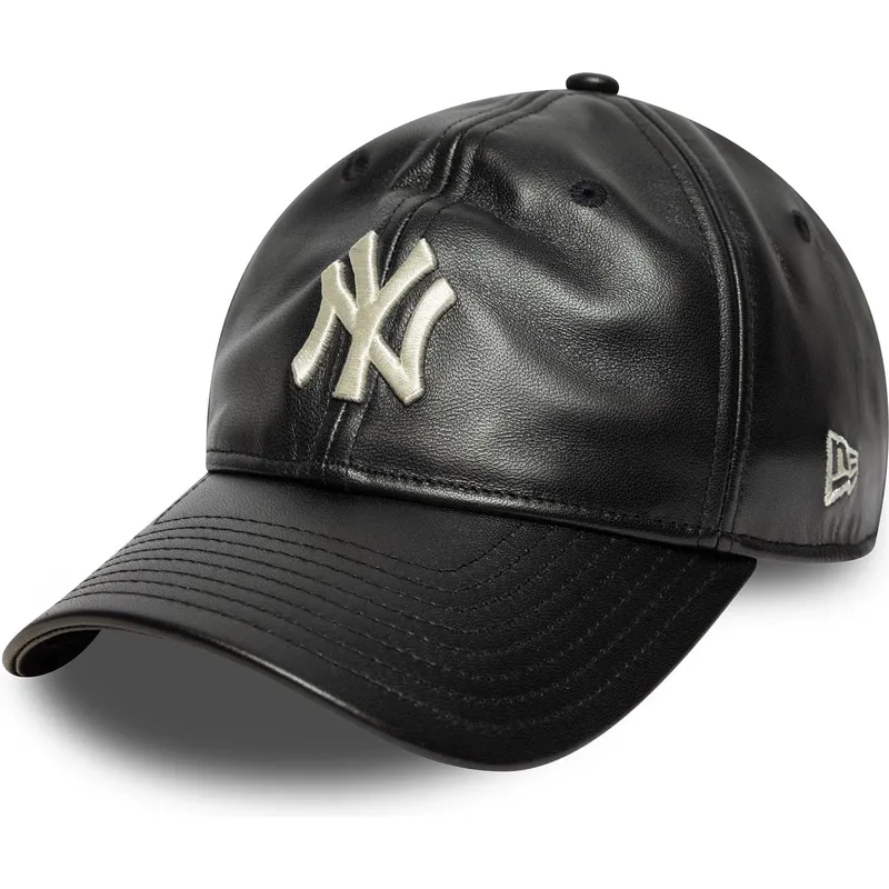 czapka-z-daszkiem-czarna-regulowana-9twenty-leather-new-york-yankees-mlb-new-era