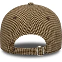 regulowana-brazowa-czapka-z-zakrzywionym-daszkiem-9twenty-houndstooth-los-angeles-dodgers-mlb-od-new-era