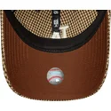 brazowa-regulowana-czapka-z-daszkiem-9twenty-houndstooth-los-angeles-dodgers-mlb-od-new-era