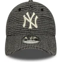 kepure-islenkta-juoda-reguliuojamas-9twenty-houndstooth-new-york-yankees-mlb-new-era