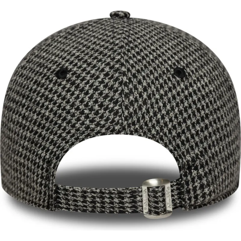 kepure-islenkta-juoda-reguliuojamas-9twenty-houndstooth-new-york-yankees-mlb-new-era