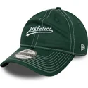 cap-islenkta-green-adjustable-strap-9twenty-contrast-stitch-oakland-athletics-mlb-new-era